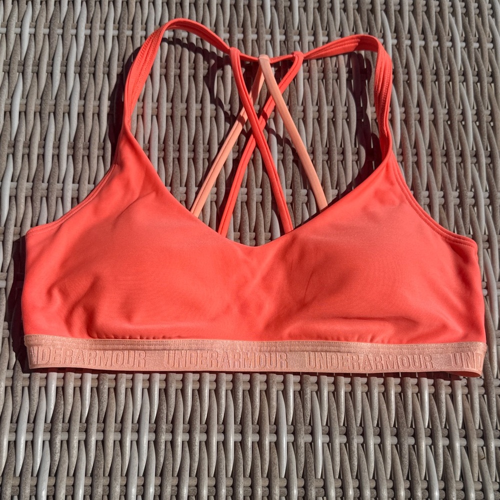 Under Armour Coral Strappy Back Women's Sports Bra